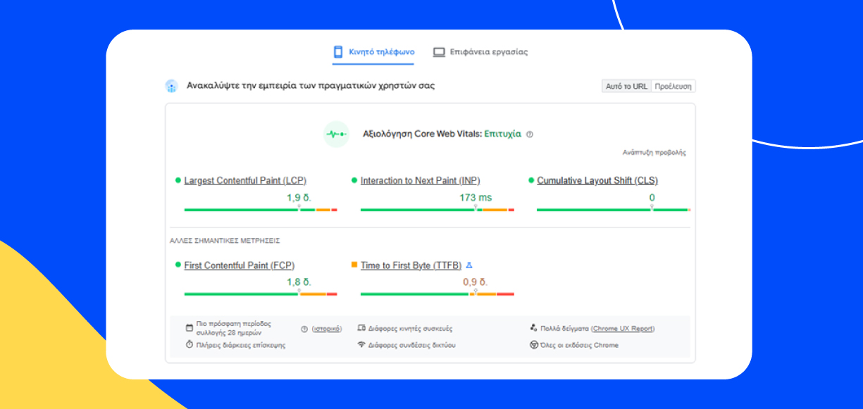 Core Web Vitals – Ο νέος κανόνας του παιχνιδιού